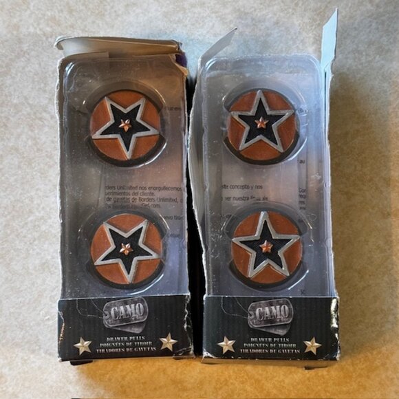 Vintage Borders Unlimited Camo Star Drawer Pulls - Picture 2 of 8